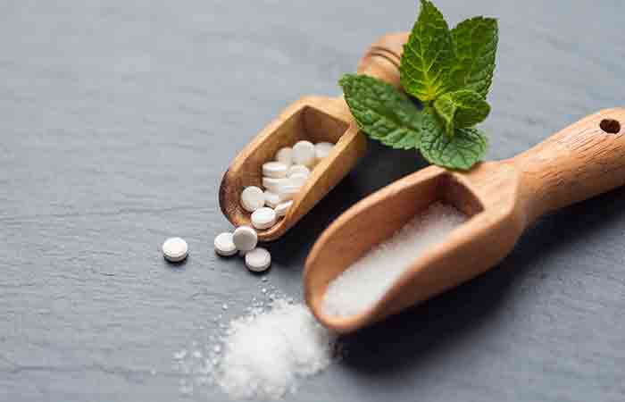 Stevia sub formă de granule și tablete
